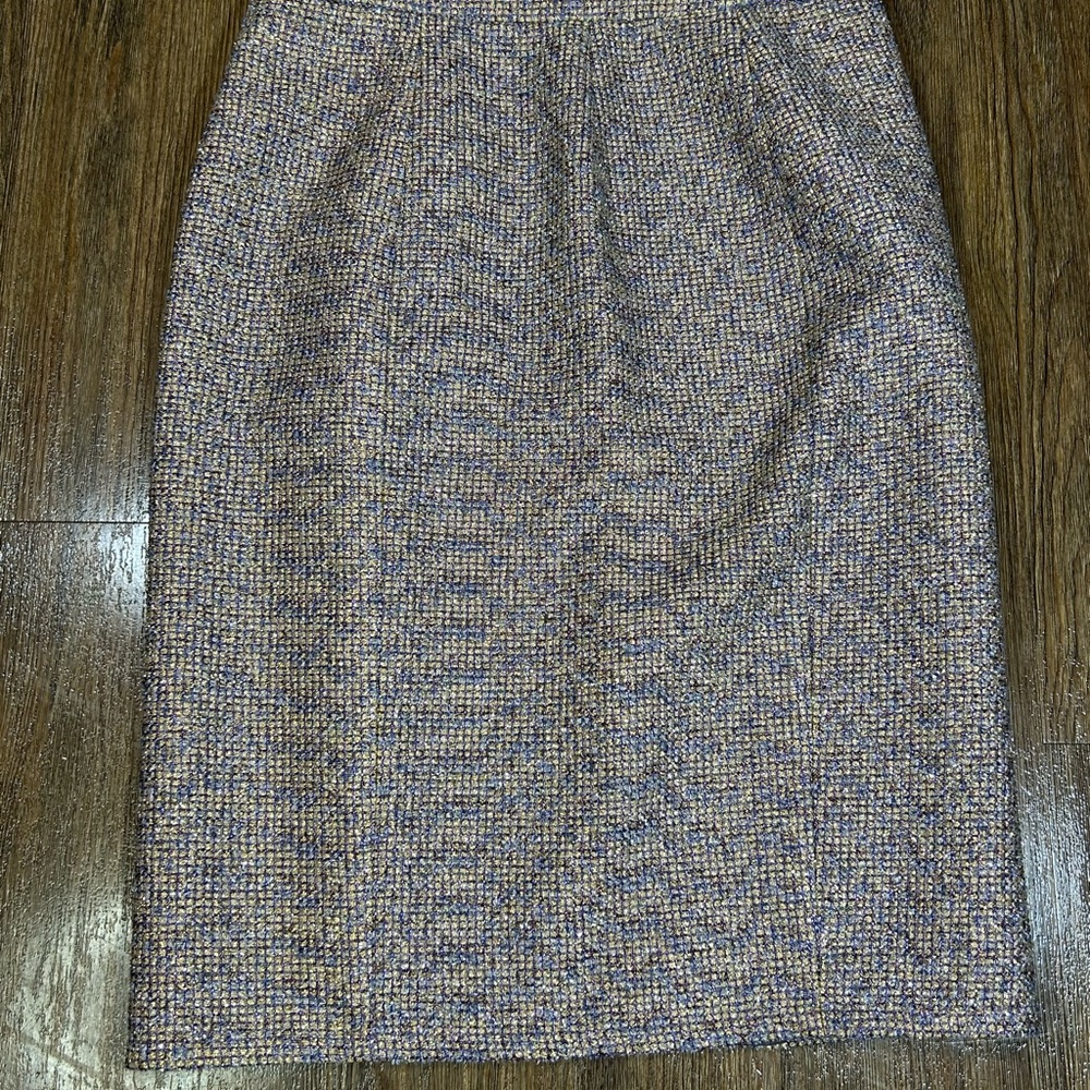 J. Crew MetallicTweed Pencil Skirt